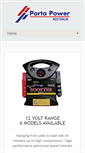 Mobile Screenshot of portapower.com.au